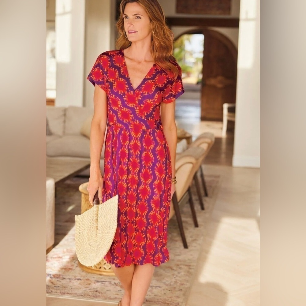 Soft Surroundings Kaveri Tie Dye Dress 1X NWT